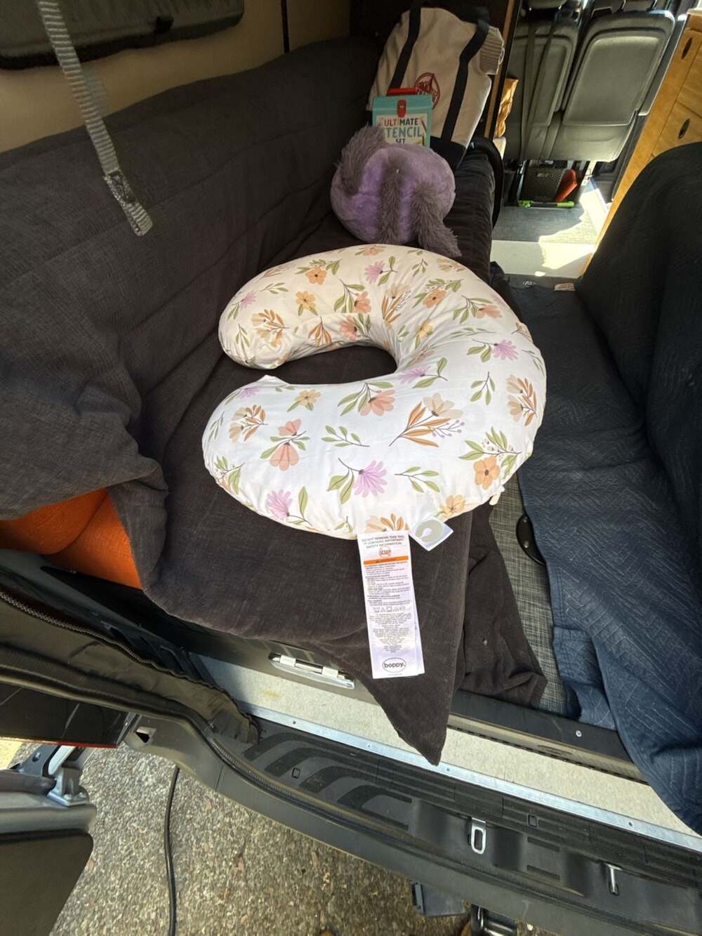 Boppy Original Nursing Pillow with Floral Pattern Slipcover